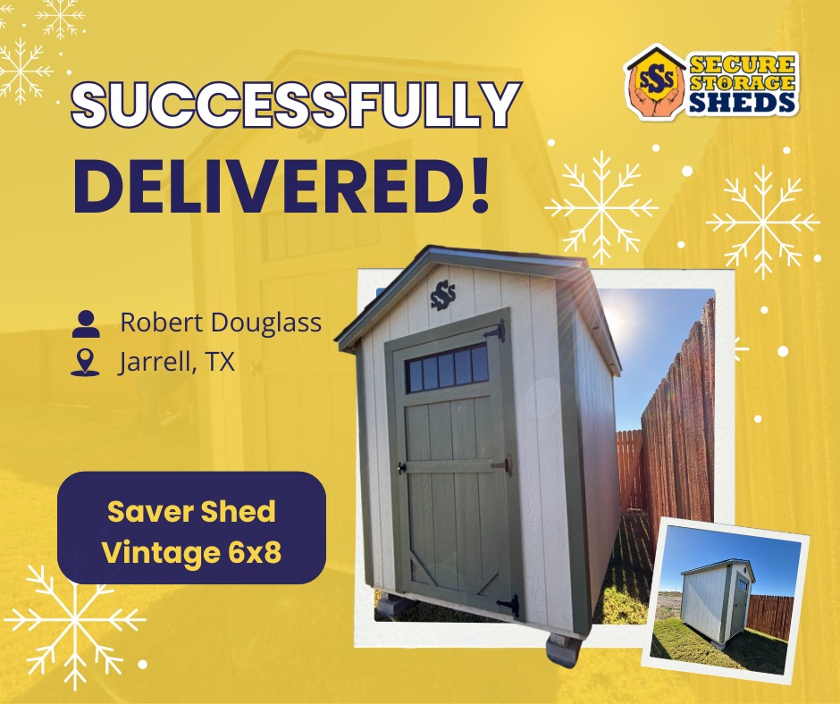 Delivered HOA Shed