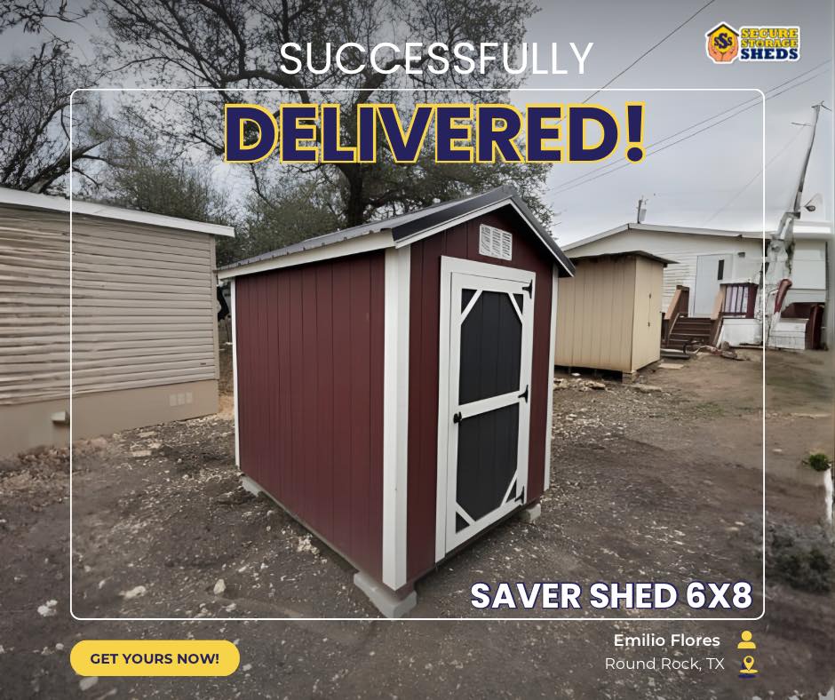 Delivered HOA Shed