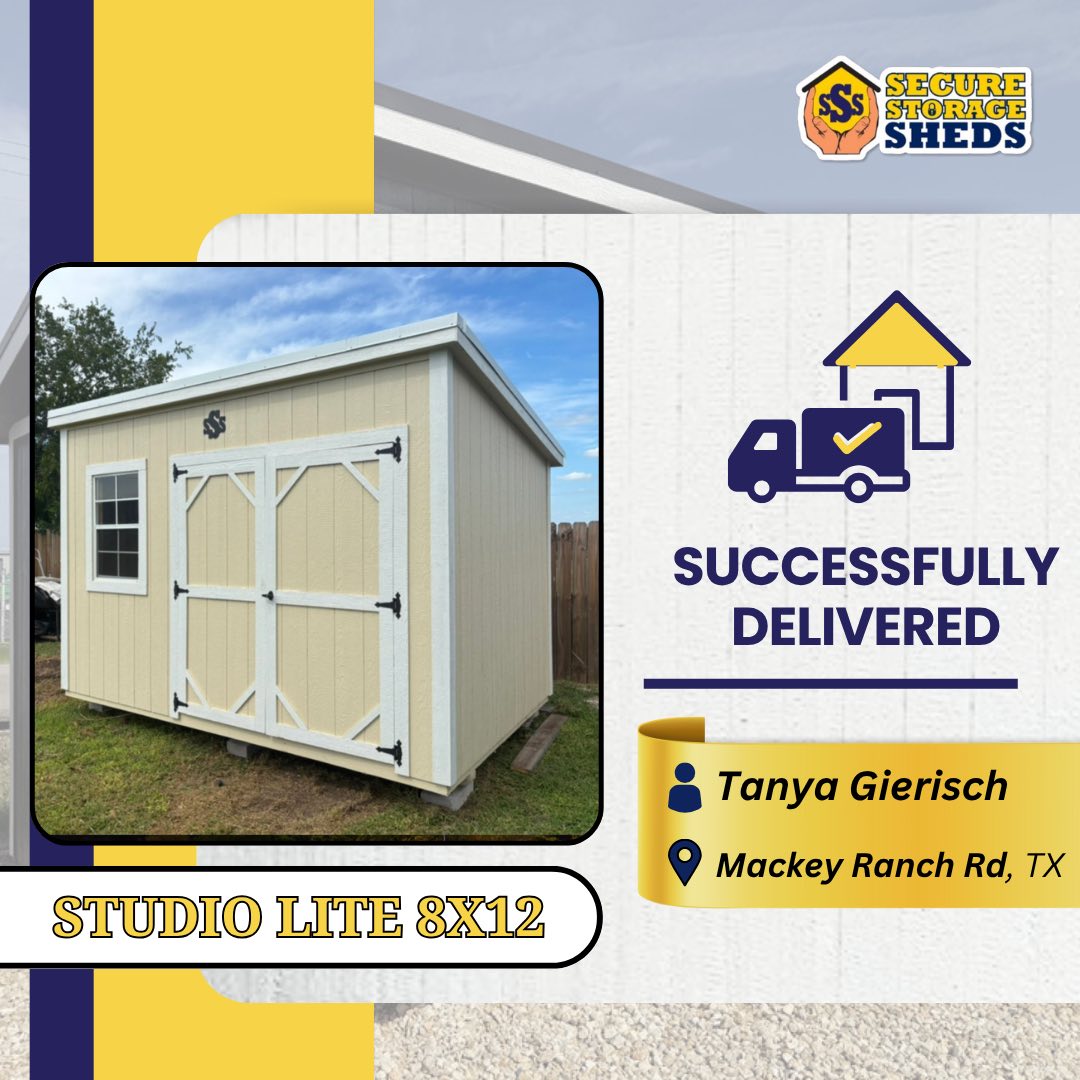 Delivered HOA Shed