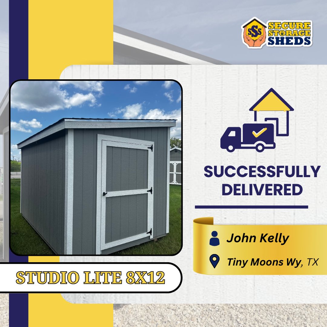 Delivered HOA Shed