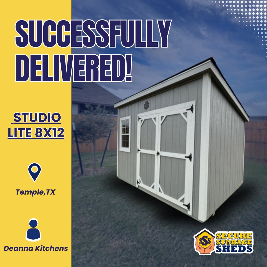 Delivered HOA Shed