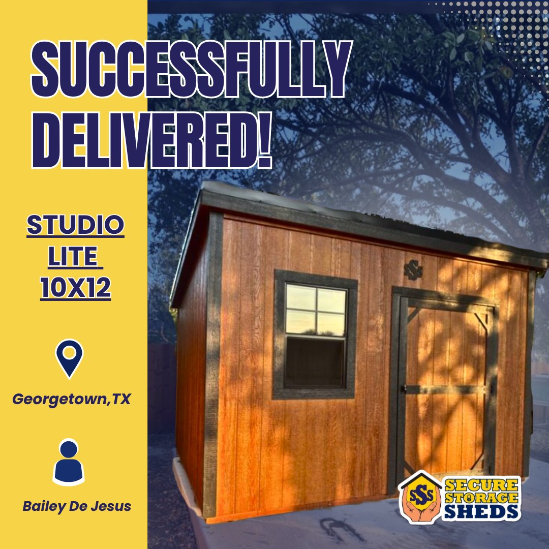 Delivered HOA Shed